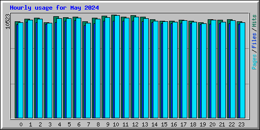 Hourly usage for May 2024